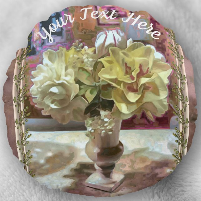 PCM1 van de eerste lentevloer Rond Kussen (Creator heeft geüpload)