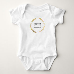 pcog baby body WHISPY GOLD CIR woorden+schrift Romper