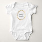 pcog baby bodysuit WHISPY GOLD CIR words+scripture (Voorkant)