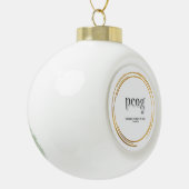 pcog WHISPY GOLD CIRCLES with phrase & scripture Keramische Bal Ornament (Links)