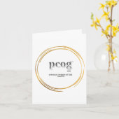 pcog WHISPY GOLD CIRS blank inside; wrds, scriptur Kaart (Gele Bloem)