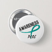 PCOS Awareness 3 Ronde Button 5,7 Cm (Voorkant /achterkant)