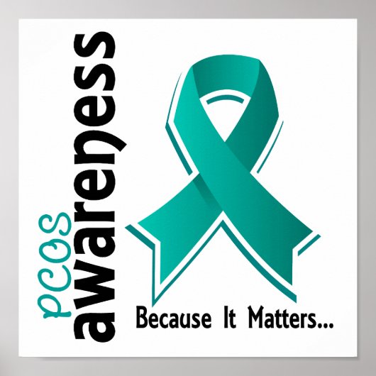 PCOS Awareness 5 Polycystic Ovarian Syndrome Poster (Voorkant)