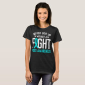 PCOS Awareness a Fight Ovariate Syndrome Survivor T-shirt (Voorkant volledig)