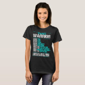 PCOS Awareness I know Ovarium Syndrome Blauwgroen  T-shirt (Voorkant volledig)