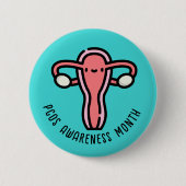 PCOS Awareness Month Ronde Button 5,7 Cm (Voorkant)