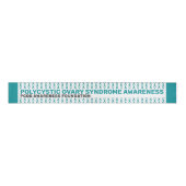 PCOS Awareness Pattern Ribbon Grosgrain Lint (Voorkant)