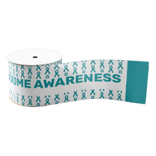PCOS Awareness Pattern Ribbon Grosgrain Lint