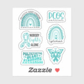 PCOS Awareness Polycystic Ovarium Syndroeness Sticker (Vel)