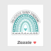 PCOS Awareness Polycystic Ovarium Syndroeness Sticker (Vel)