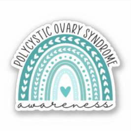 PCOS Awareness Polycystic Ovarium Syndroeness Sticker