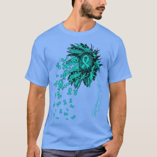 PCOS Awareness Zonnebloemlint Bloemen T-shirt