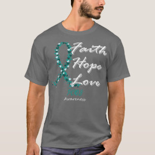 PCOS Bewustzijn Geloof Hoop Liefde In Deze Familie T-shirt