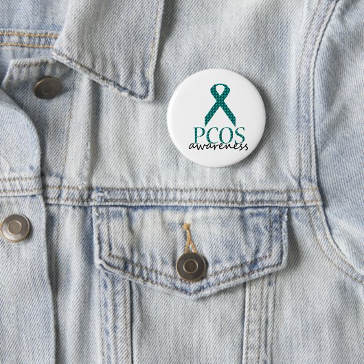 PCOS-bewustzijn Ronde Button 5,7 Cm (In situ)