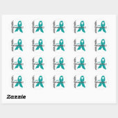 PCOS-bewustzijn Ronde Sticker (Vel)