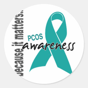 PCOS-bewustzijn Ronde Sticker
