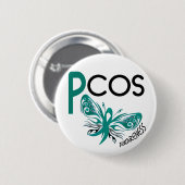 PCOS BUTTERFLES 3.1 RONDE BUTTON 5,7 CM (Voorkant /achterkant)