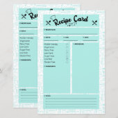 PCOS Friendly Recipe Card (Voorkant / Achterkant)