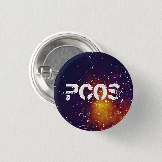 PCOS Galaxy-identiteit Ronde Button 3,2 Cm (Voorkant /achterkant)