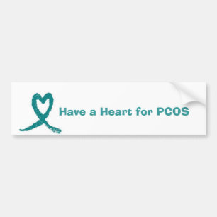 Pcos hartlint, een hart voor PCOS Bumpersticker