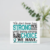 PCOS hoe sterk we zijn Briefkaart (Staand voorkant)