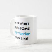 pcos warrior, awesome koffiemok (Voorkant links)