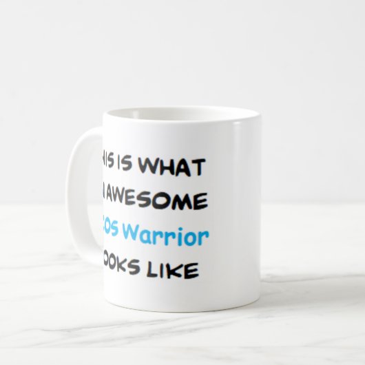 pcos warrior, awesome koffiemok (Voorkant links)