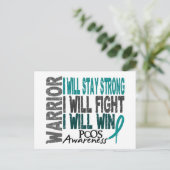 PCOS Warrior Briefkaart (Staand voorkant)