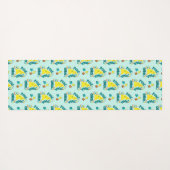 PCOS Yoga Chick Polycysteus Ovarium Syndroom Blauw Yogamat (Achterkant (horizontaal))