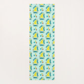 PCOS Yoga Chick Polycysteus Ovarium Syndroom Blauw Yogamat (Achterkant)