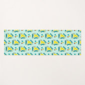 PCOS Yoga Chick Polycysteus Ovarium Syndroom Blauw Yogamat (Voorkant (horizontaal))