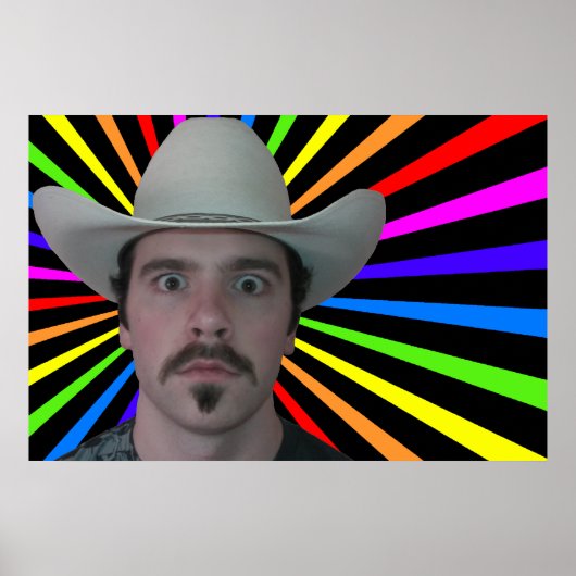 Pcowboy Rainbow-Poster Poster (Voorkant)