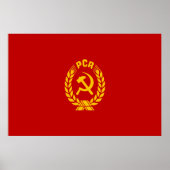 Pcr, Roemeense vlag Poster (Voorkant)