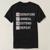 PCR-stappen Polymerasekettingreactie T-shirt (Design voorkant)