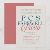 PCS Afscheidsfeest - Moderne Militaire Weg Kaart (Voorkant / Achterkant)