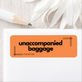 PCS-bewegingsetiketten: onbegeleide bagage Etiket (Insitu)