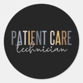 PCT-cadeautjes voor patiënttechnicus Ronde Sticker (Voorkant)