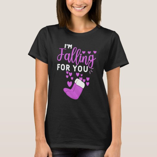 PCT CNA Nurse I'm Falling for You Happy Valentines T-shirt (Voorkant)