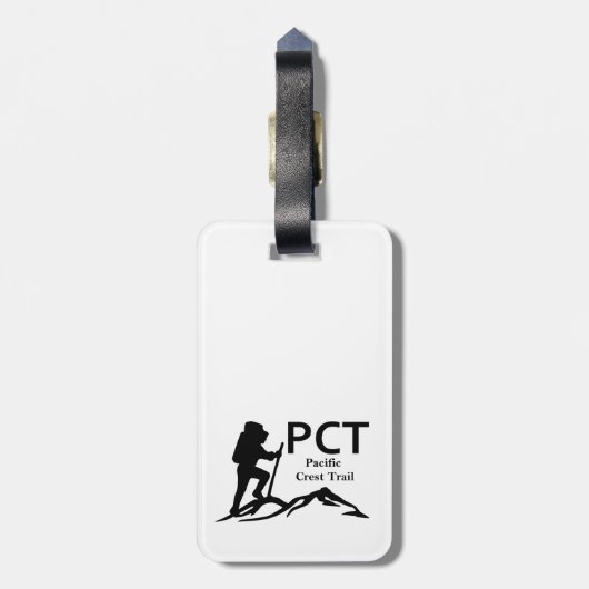 PCT - Pacific Crest Trail Bagagelabel (Achterkant verticaal)