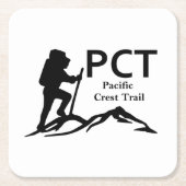 PCT - Pacific Crest Trail Kartonnen Onderzetters (Voorkant)