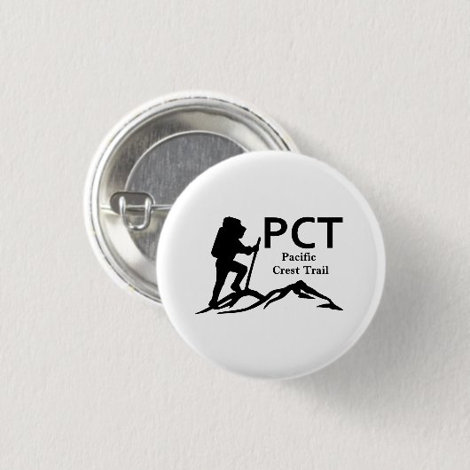 PCT - Pacific Crest Trail Ronde Button 3,2 Cm (Voorkant /achterkant)