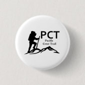 PCT - Pacific Crest Trail Ronde Button 3,2 Cm (Voorkant)