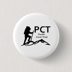 PCT - Pacific Crest Trail Ronde Button 3,2 Cm