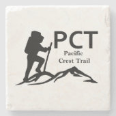PCT - Pacific Crest Trail Stenen Onderzetter (Voorkant)