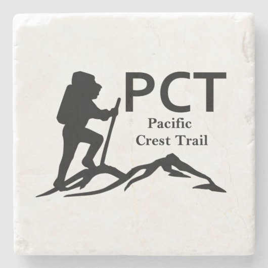 PCT - Pacific Crest Trail Stenen Onderzetter (Voorkant)
