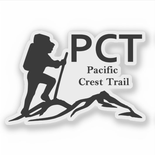 PCT - Pacific Crest Trail Sticker (Voorkant)
