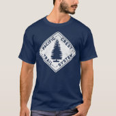 PCT Pacific Crest Trail System Hiker for Hiking T-shirt (Voorkant)