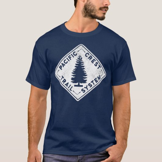 PCT Pacific Crest Trail System Hiker for Hiking T-shirt (Voorkant)