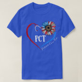 PCT Patiëntenzorg Tech USA Sunflower Stethoscoop H T-shirt (Design voorkant)
