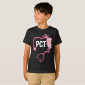 PCT Stethoscoop Ontwerp Patiëntenzorgtechnicus PCT T-shirt (Voorkant volledig)